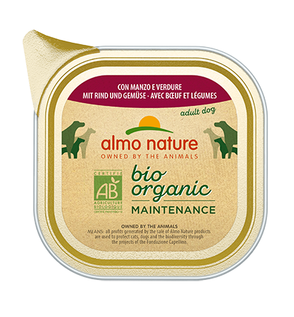Almo Nature Bio Organic with Beef and Vegetables 100gr