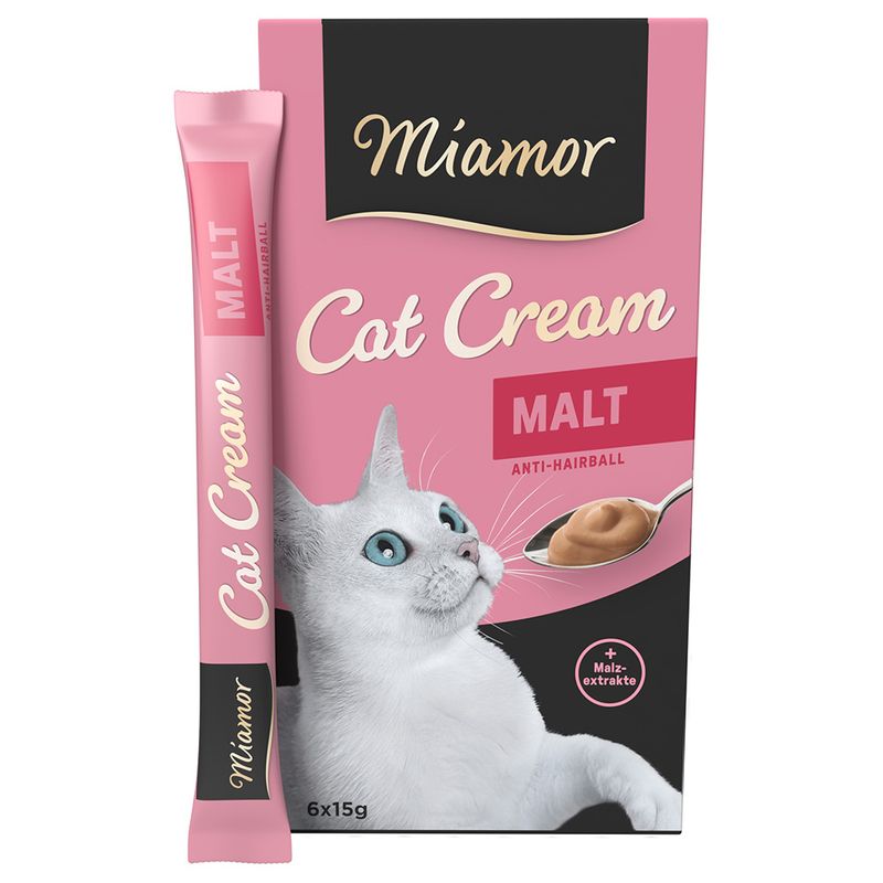 Miamor Snacks Cream Malt (anti heirball)6x15g