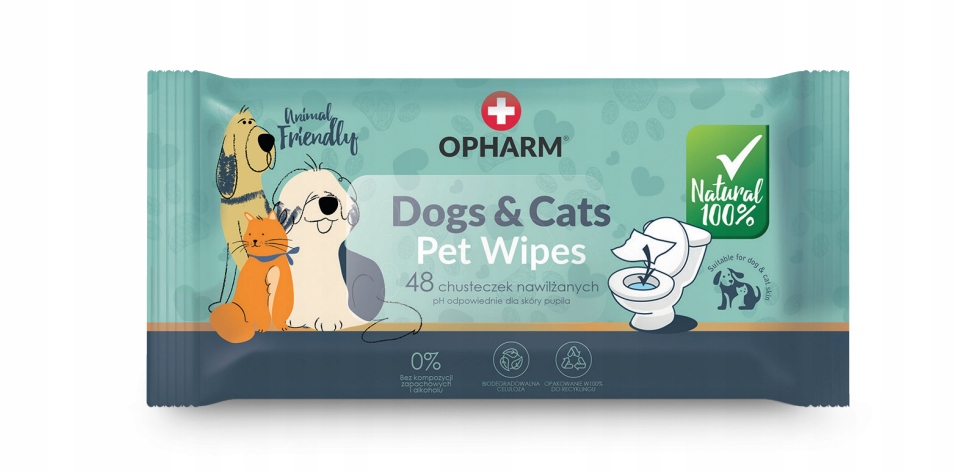 Pet Wipes Dogs&Cats 48stk