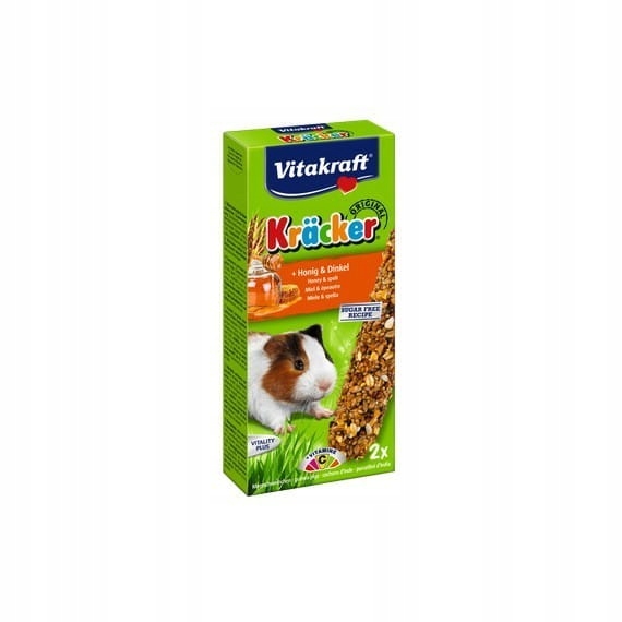Vitakraft Kracker Guinea Pig Treat Sticks Honey& Spelt(2-Pack)