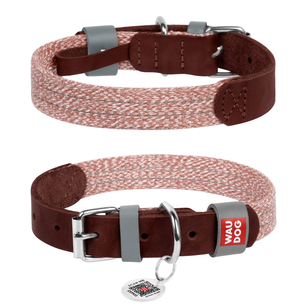 Collar WOUDOG with QR code, L(38-49cm)