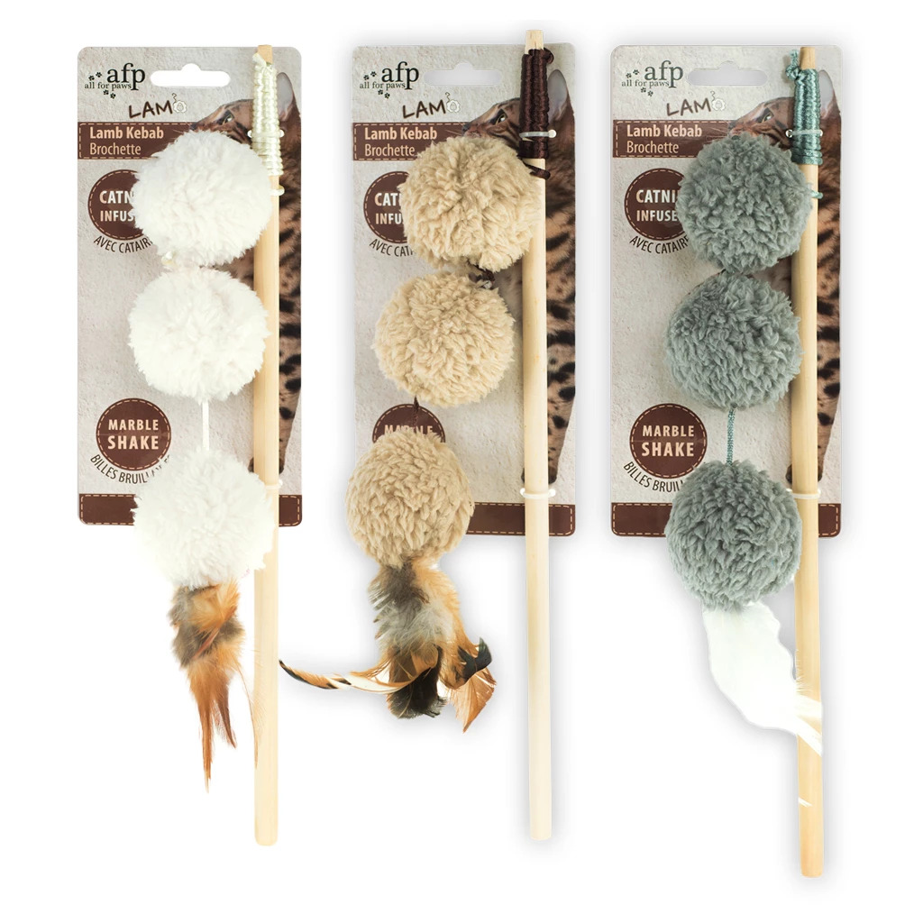 AFP Lambswool-Lamb Kebab Wand Catnip