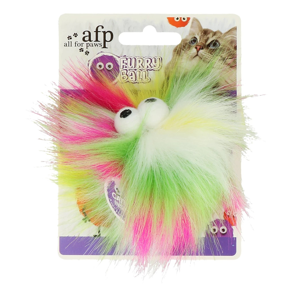 AFP Furry Fluffy Ball Yellow
