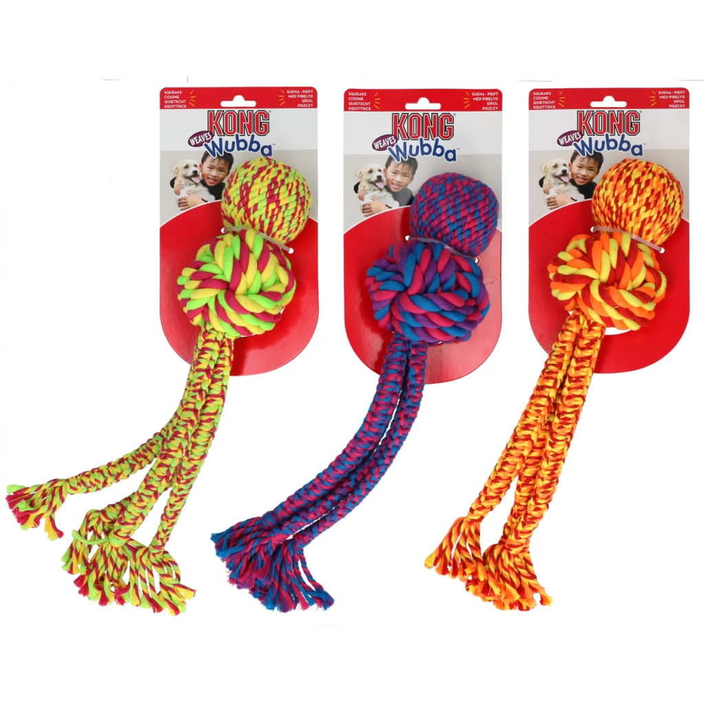 KONG Wubba Weaves with rope Ass. XL