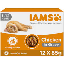 Iams Delights pouch kitten chicken gravy mp 12x85gr