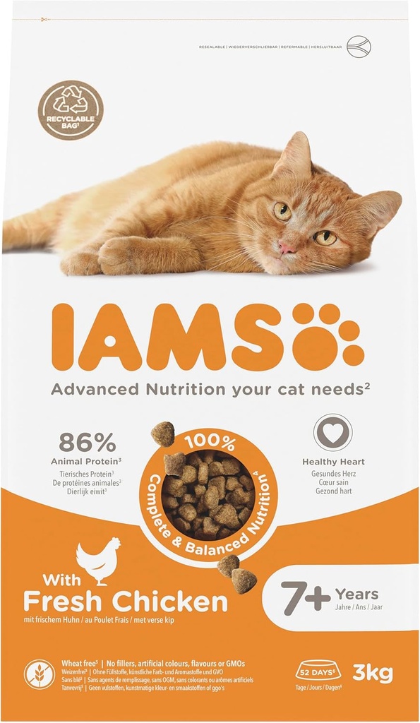 IAMS cat SENIOR chicken 3kg