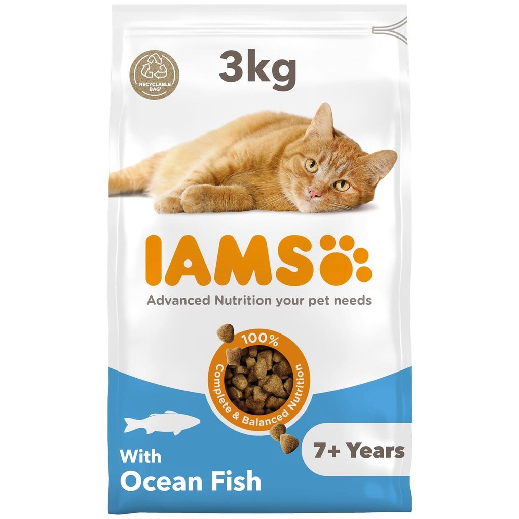 Iams cat senior ocean fish 3kg
