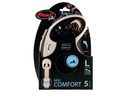 Flexi - New Comfort L 5M Tape Black Max 60Kg -Black