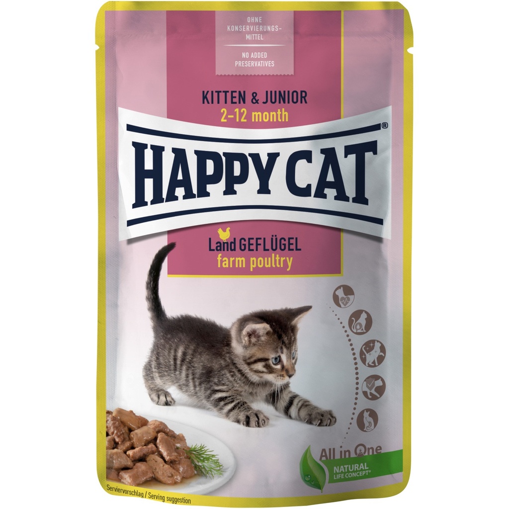 Pouch kitten & junior Land Poultry 85 g