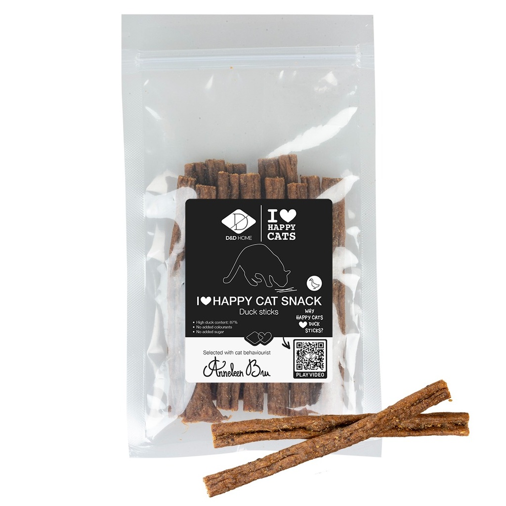 I Love Happy Cat Snack-Duck sticks +/- 7