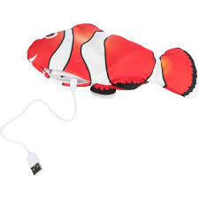 Wriggle fish fabric catnip
