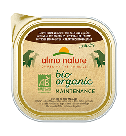 Almo Nature dog Bio Organic with Veal and Vegetables 300g