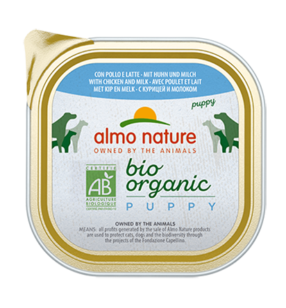 Almo Nature Puppy Bio Organic Puppy with Chicken and Milk 300gr