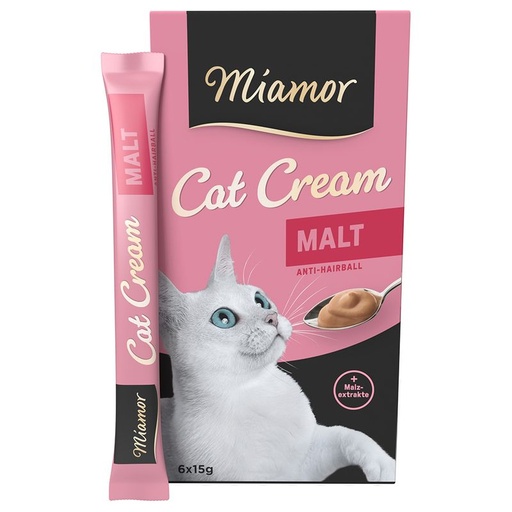 Miamor Snack Cream Malt(anti hairball)6x15g