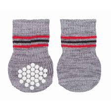 Dog socks non-slip XXS-XS 2 pcs.grey