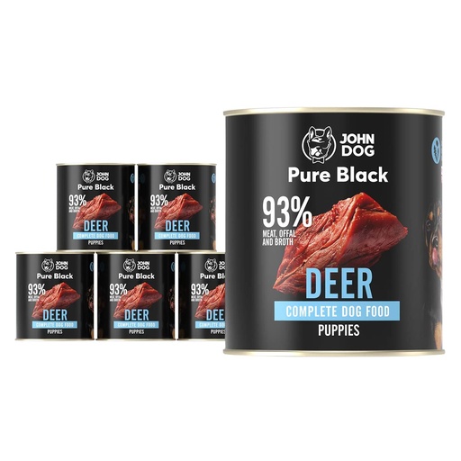 JOHN DOG Pure Black Deer puppies