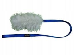 Dog TUG, natural sheep fur 120cm