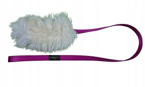 Dog TUG, natural sheep fur 120cm