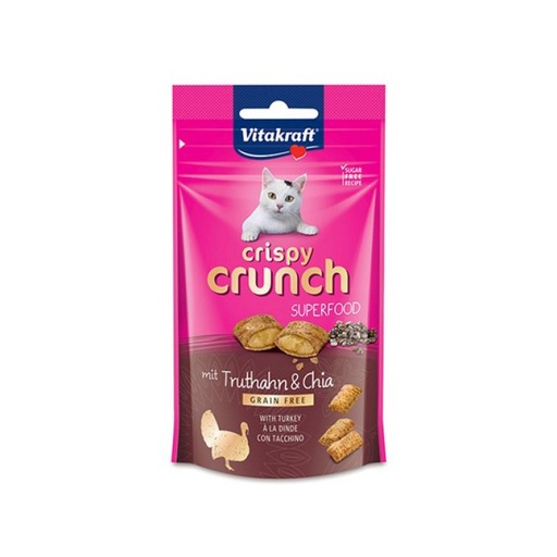 Vitakraft Cat-Crispy Crunch with turkey&chia seeds 40g