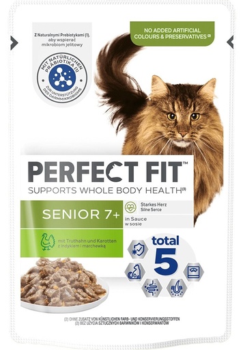 Perfect Fit senior cat  7+ (turkey&carrot)