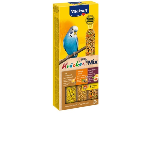 Vitakraft - Bird snacks- Kräcker Mix Honey/fruit/egg for canary´s