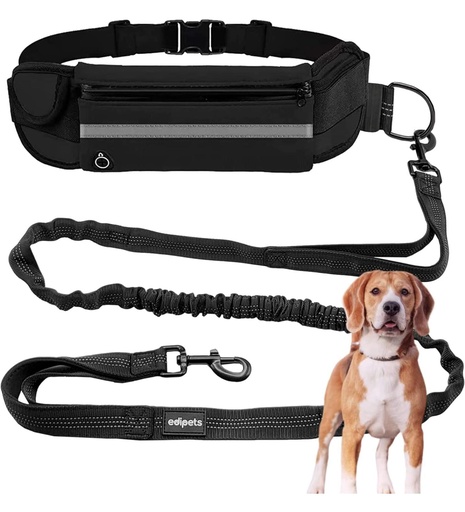 Skokktaumur hundar/Jogging leash with belt