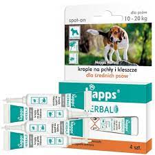 HAPPS FLEA and TICK herbal drops for medium dogs(10-20kg)