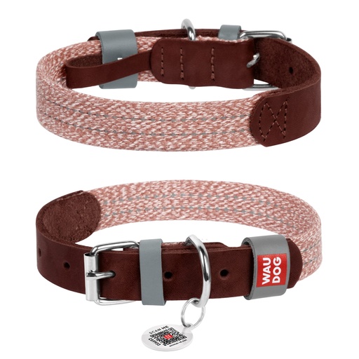 Collar WOUDOG with QR code, L(38-49cm)