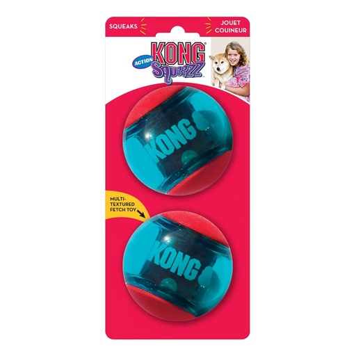 [(KONGPSA13E)] KONG Squeezz Action Red Large