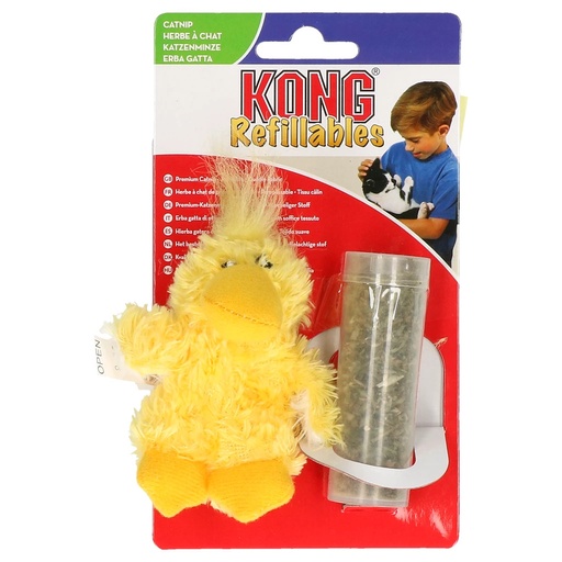 [(KONGNY4E)] KONG Cat Refillable Catnip Duck