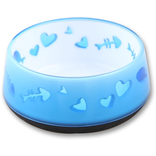 [(AFPK02403)] AFP Kitty Love Bowl Blue