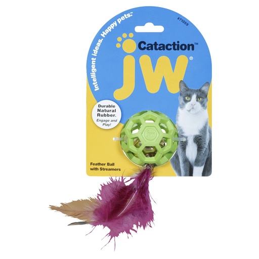 [(JW0471059)] JW Cataction Feather Ball with Bell