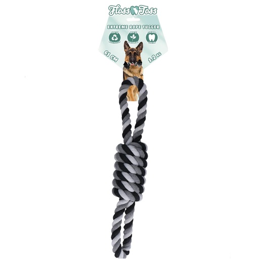 [(FLOS0020)] Floss Toss Extreme Rope tugger 61cm