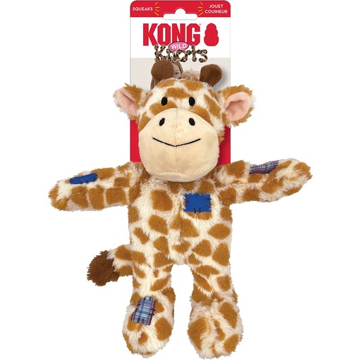 [(KONGNKR16E)] KONG Wild Knots Giraffe Md/Lg