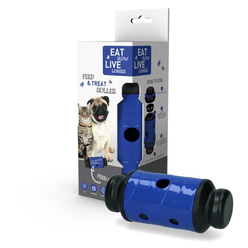 [(EATS044)] Eat Slow Live Longer Feed and Treat S Blue