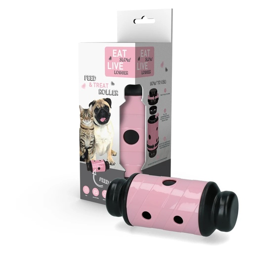 [(EATS046)] Eat Slow Live Longer Feed and Treat S Pink