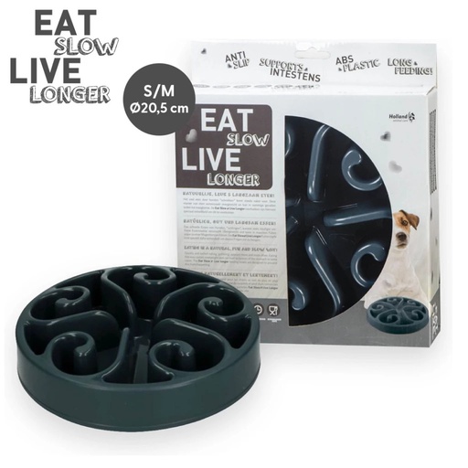 [(EATS005)] Eat Slow Live Longer Original Grey L
