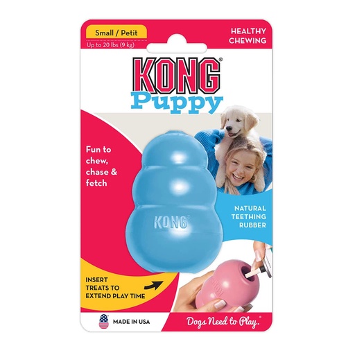 [(KONGKP3E)] KONG Puppy S 7,6 cm Blue or Rose