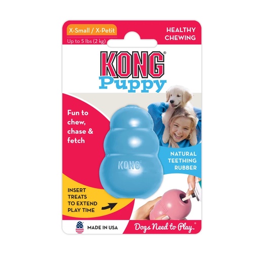 [(KONGKP4E)] KONG Puppy XS 5,7 cm Blue