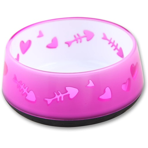 [(AFPK02404)] Kitty Love Bowl Pink AFP
