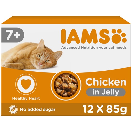 [32361] Iams Delights pouch senior chicken jelly mp 12x85gr
