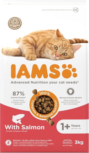 [22557] IAMS cat adult salmon 3kg