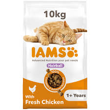 [22561] IAMS cat adult hairball control chicken 10kg