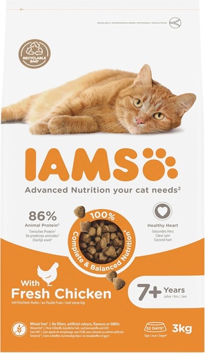 [26273] IAMS cat SENIOR chicken 3kg