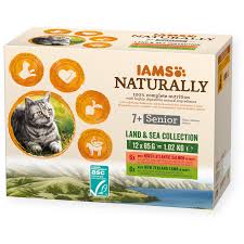 [29101] Naturally pouch cat adult sea collect mp 12x85g(senior) IAMS