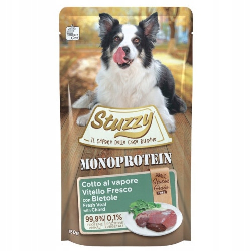 [32498] Stuzzy Dog Monoprotein gv calf Swiss chard 150gr