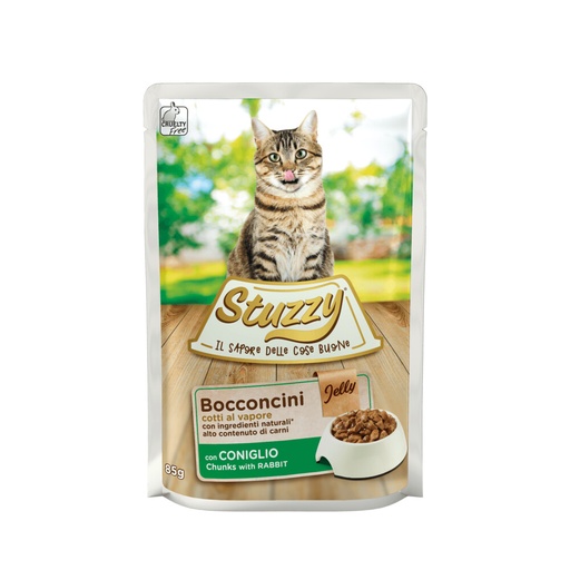 [30512] Stuzzy Cat Chunks Rabbit 85g