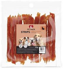 PETNER þurrkaðar andar ræmur/dried duck strips 500g
